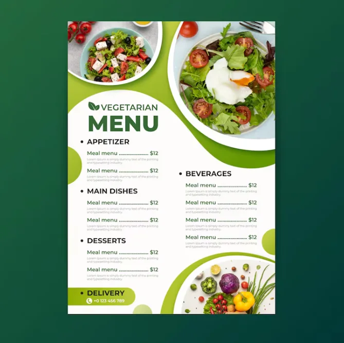 Menu quán ăn
