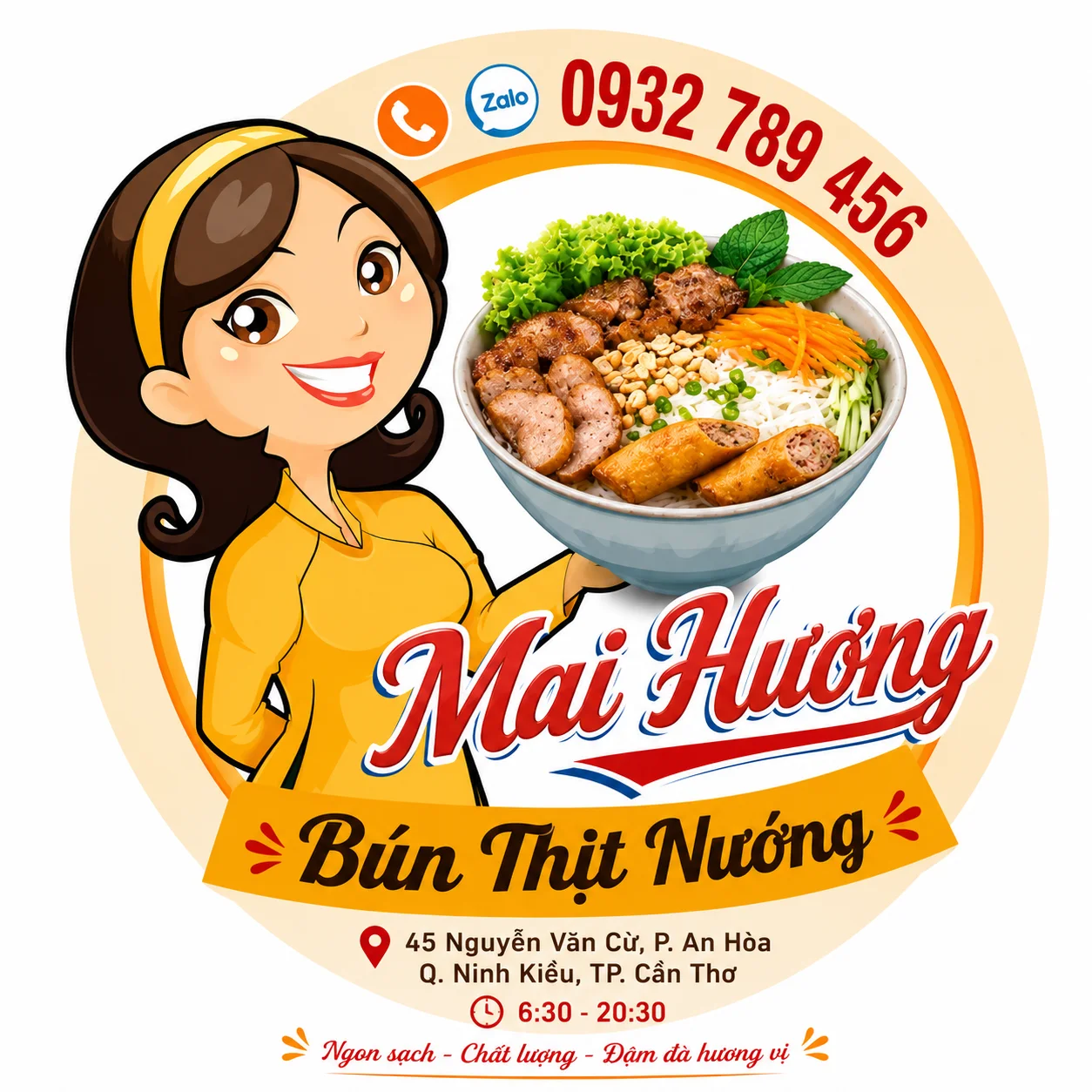 Tem bún thịt nướng