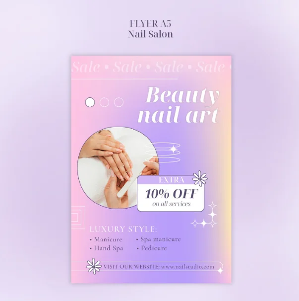 Tờ rơi tiệm nail