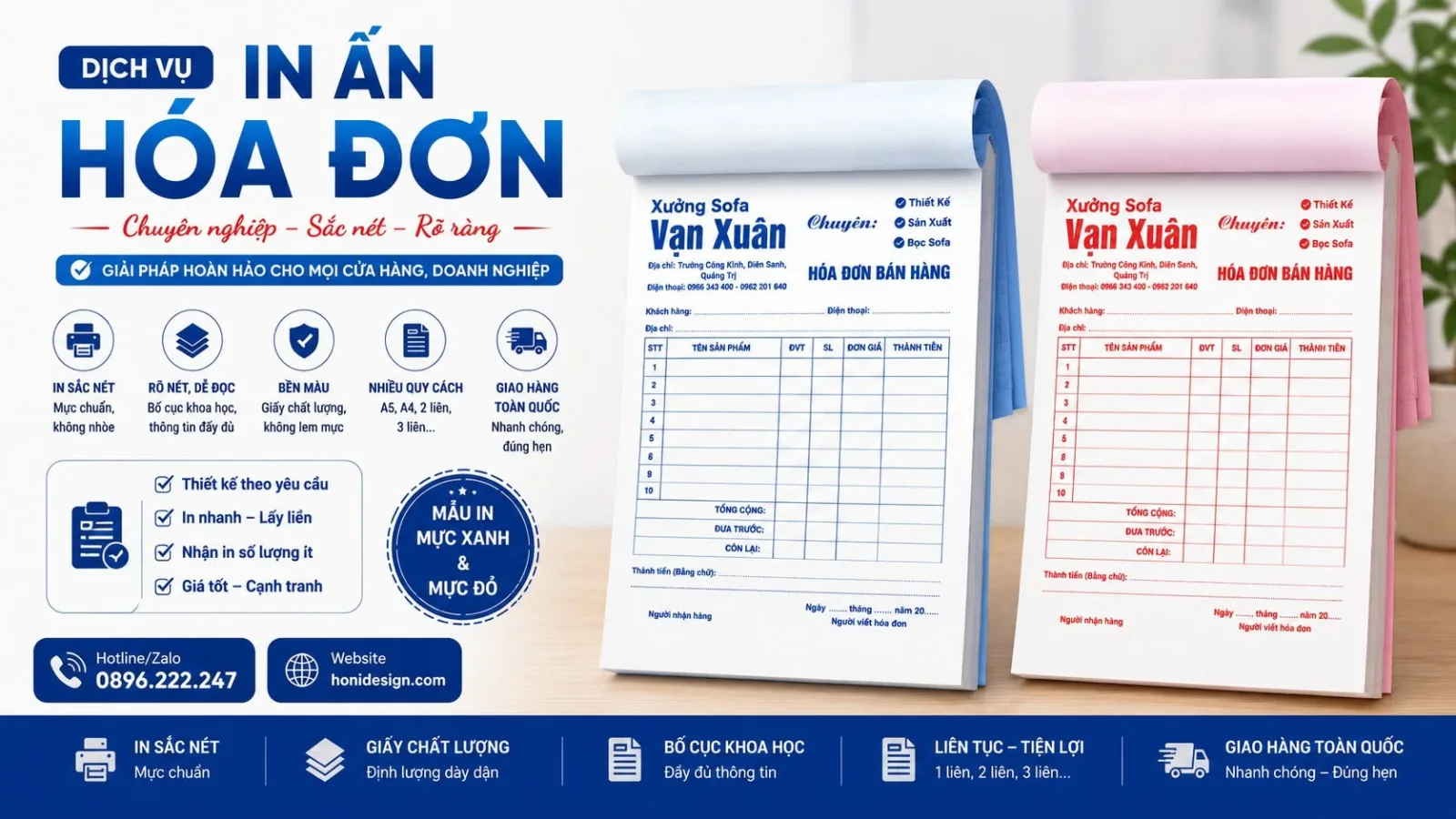 In Hóa Đơn Bán Hàng Theo Yêu Cầu – Giải Pháp Chuyên Nghiệp Cho Doanh Nghiệp